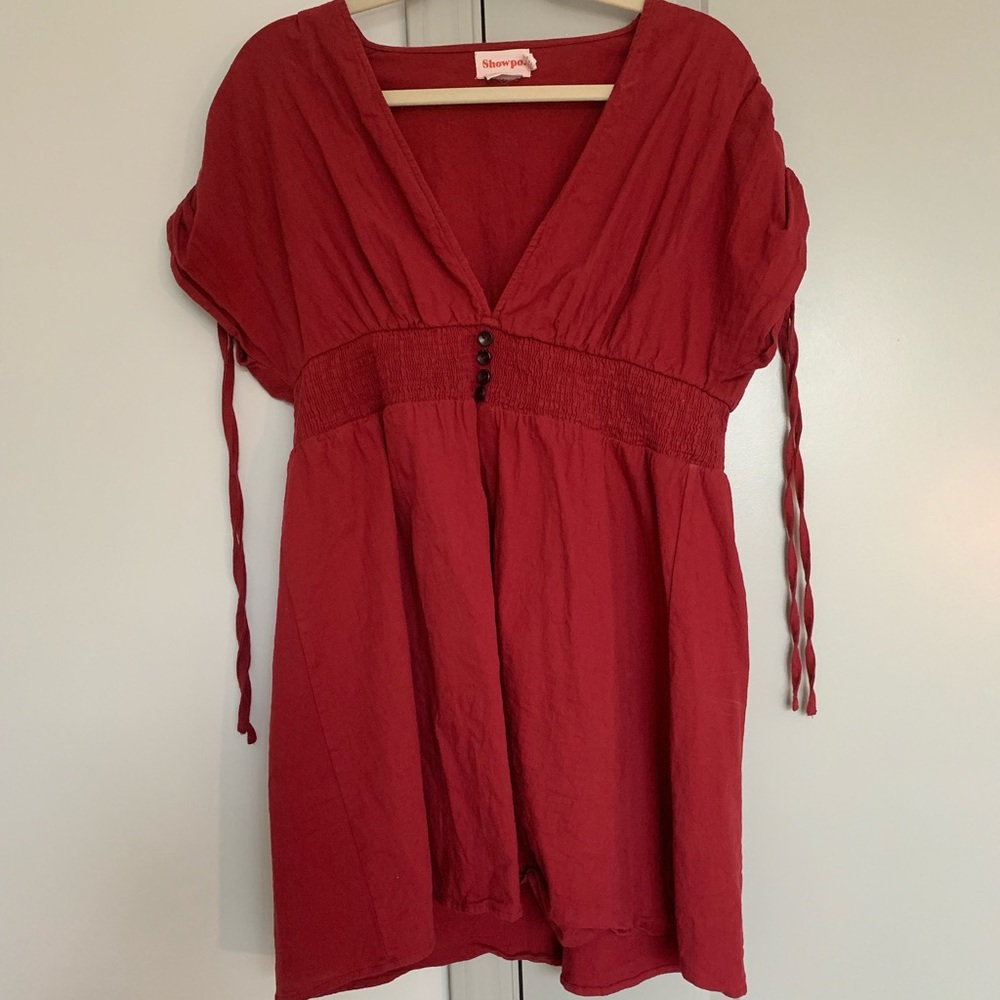 You Go Girl Dress In Chilli Linen Look